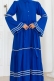 Biyeli Elbise Saks Mavisi AY13291