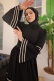 Biyeli Elbise Siyah AY13291