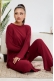 Fitilli Yırtmaçlı Bordo Alt Üst Takım AY102