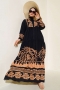 Yarım Düğmeli Kat Elbise Camel AY921
