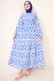 Labirent Desen Elbise Saks AY2380