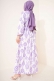Monogram Desen Elbise Lila AY2380