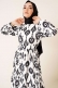 Monogram Desen Elbise Siyah AY2380