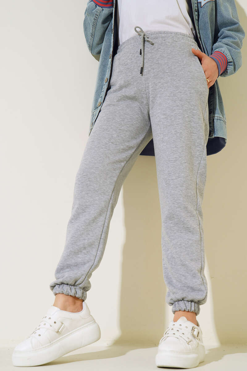 Üç İplik Jogger Pantolon Gri AY3958