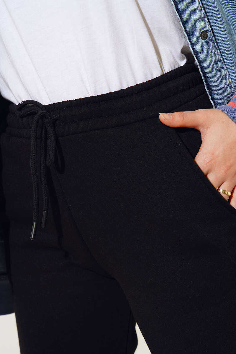 Üç İplik Jogger Pantolon Siyah AY3958