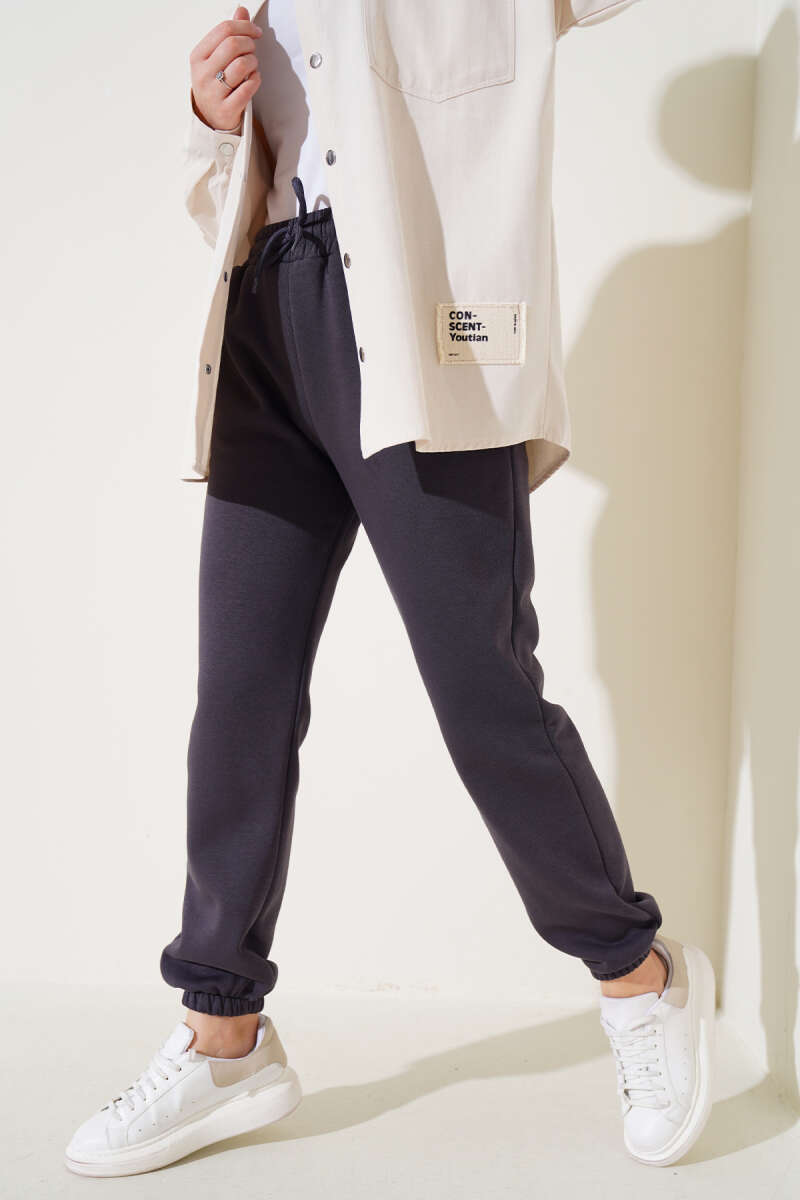 Üç İplik Jogger Pantolon Füme AY3958