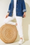 Bel Ve Bilek Lastikli Jogger Pantolon Ekru AY3966