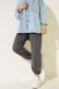 Bel Ve Bilek Lastikli Jogger Pantolon Füme AY3966