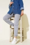 Bel Ve Bilek Lastikli Jogger Pantolon Kayrak Grisi AY3966