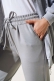 Beli Lastikli Duble Paça Pantolon Gri AY3998