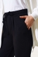 Beli Lastikli Duble Paça Pantolon Siyah AY3998