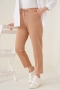 İp Detaylı Beli Lastikli Dar Paça Camel Pantolon AY4002