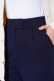 Cırtcırtlı Bol Paça Pantolon Lacivert AY4536