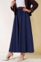 Kemerli Gabardin Etek İndigo AY4554