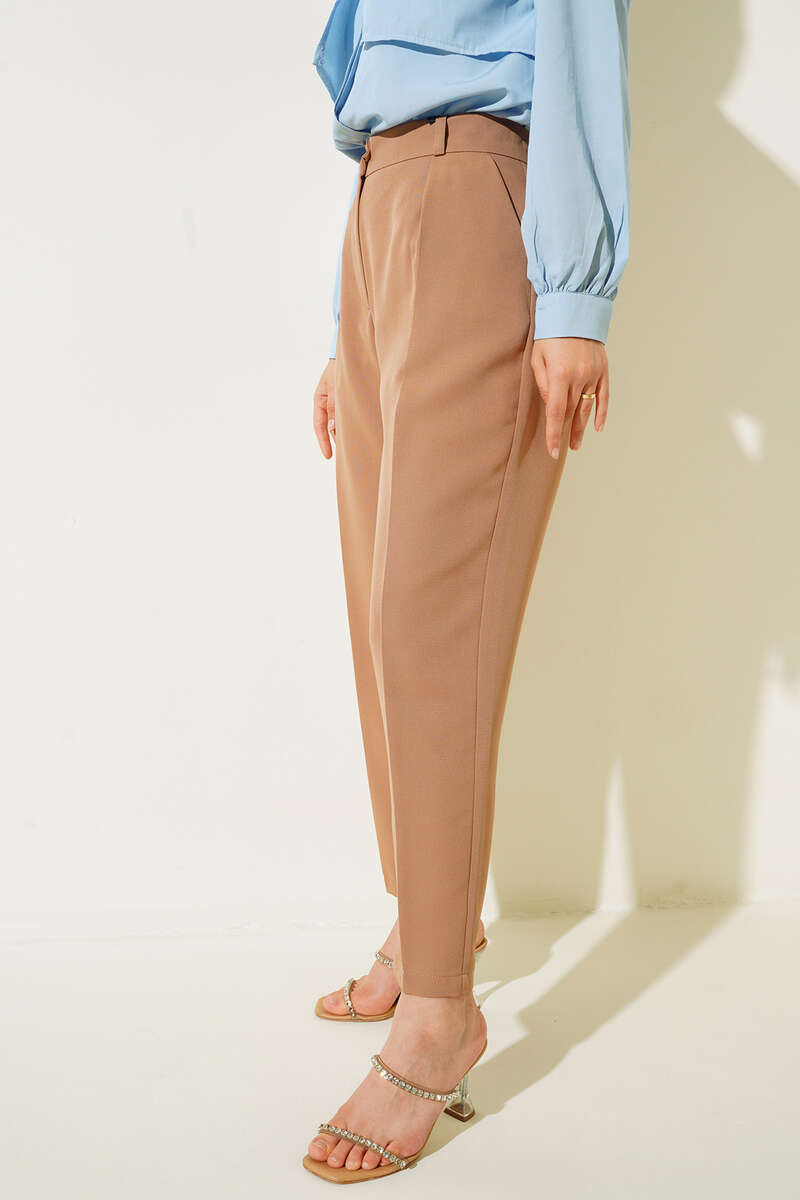 Havuç Paça Pantolon Camel AY4776