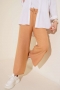 Bol Paça Keten Pantolon Camel AY4814