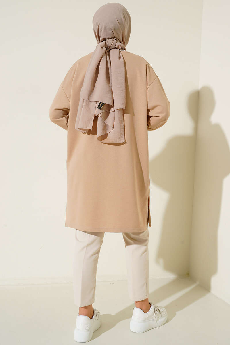 Somethings Baskılı Tunik Camel AY4818