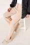 Bel Lastikli Fitilli Pantolon Bej AY4922