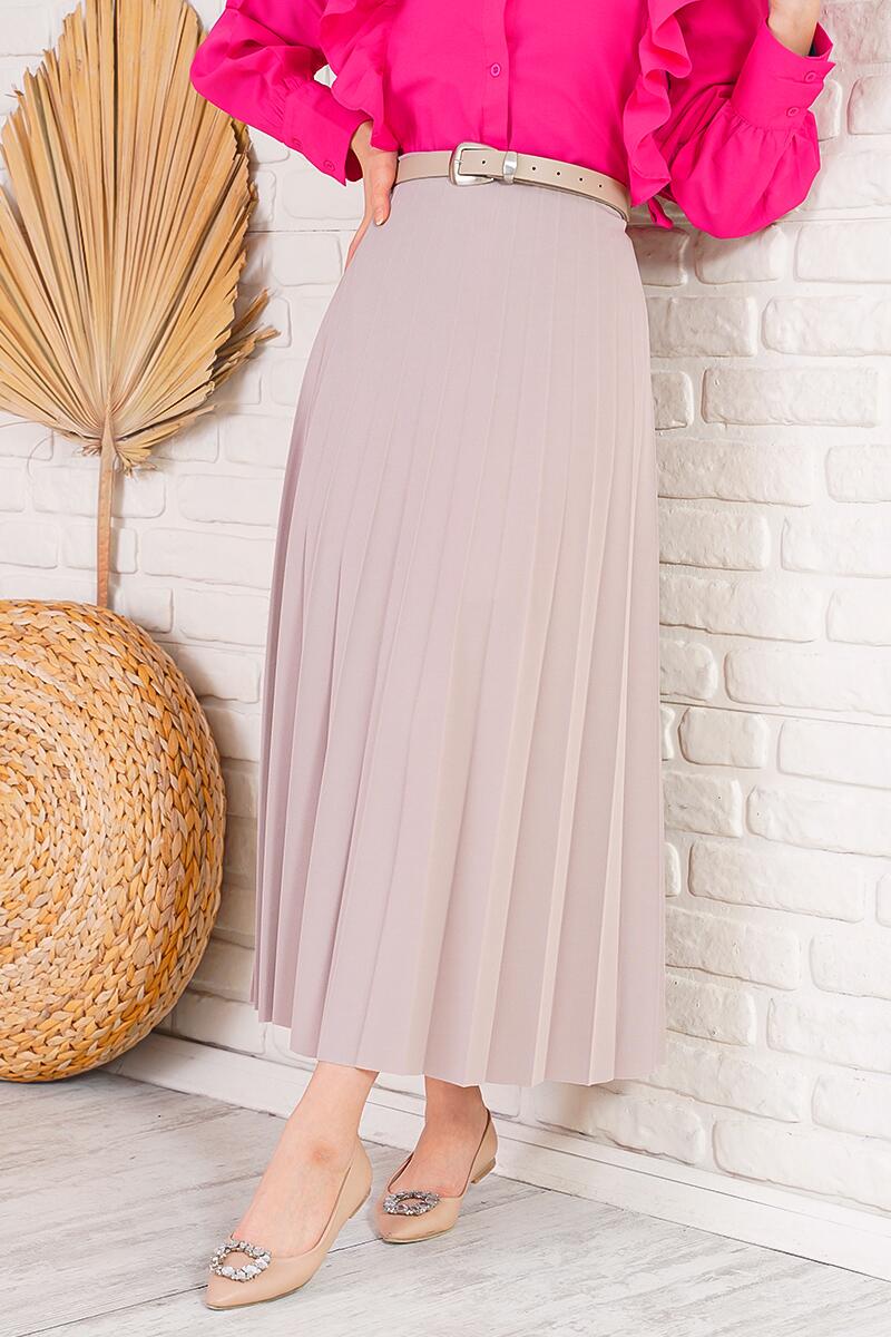 Pilise Detaylı Taş Etek AY4938