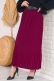 İnce Pliseli Bordo Etek AY4960