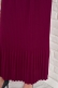 İnce Pliseli Bordo Etek AY4960