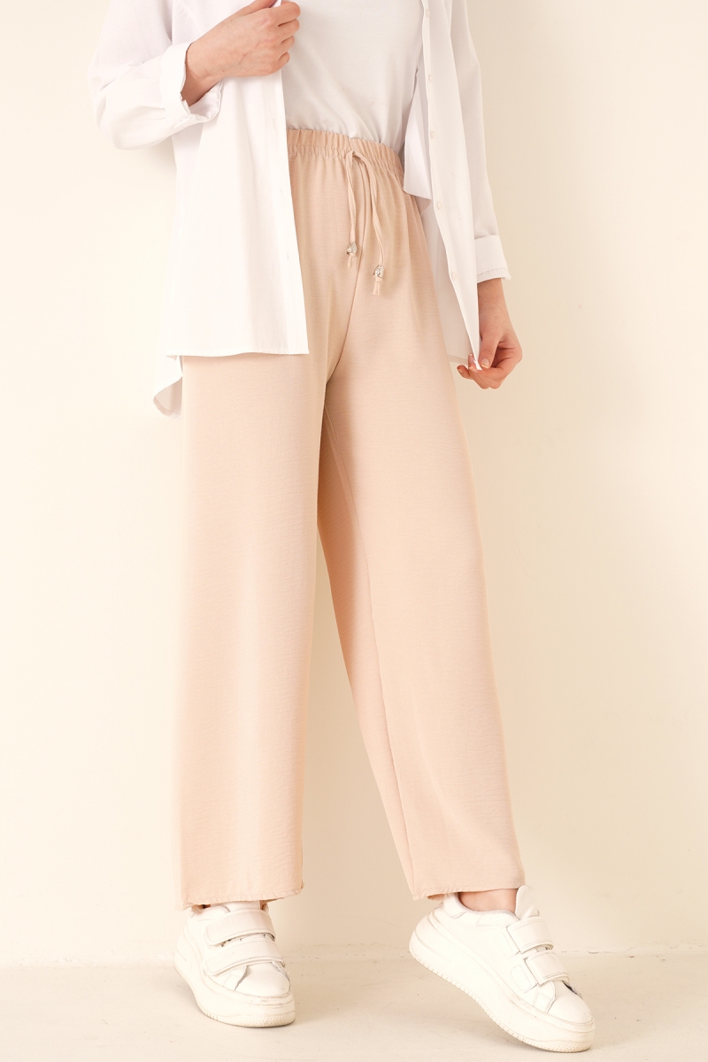 Beli Ipli Ayrobin Krem Pantolon AY5022
