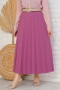 Pilise Detaylı Magenta Etek AY4938