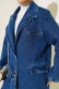 Zincirli Blazer Kot Ceket Mavi AY5160