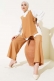 Yanları Bağlamalı Üçlü Takım Camel AY6338