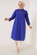 Uzun Model Klasik Yaka Saks Tunik AY6976