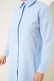 Uzun Model Klasik Yaka Tunik Buz Mavisi AY6976