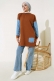 Kot Garnili İncili Tunik Taba AY7246