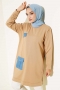 Zincir Sallantılı Tunik Camel AY7250