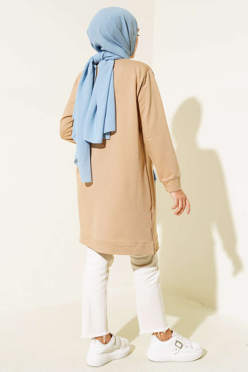 Zincir Sallantılı Tunik Camel AY7250