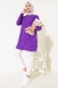 Uzun Kol Basic Tunik Menekşe AY7254