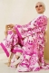 Etnik Desen Kimono İkili Takım Menekşe AY7454