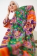 Etnik Desen Kimono İkili Takım Zümrüt Yeşili AY7454