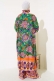 Etnik Desen Kimono İkili Takım Zümrüt Yeşili AY7454