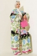 Etnik Desen Kimono İkili Takım Yeşil AY7454