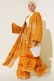 Etnik Desen Kimono İkili Takım Hardal AY7454