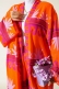 Etnik Desen Kimono İkili Takım Oranj Fuşya AY7454