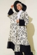 Etnik Desen Kimono İkili Takım Ekru Siyah AY7454
