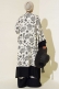 Etnik Desen Kimono İkili Takım Ekru Siyah AY7454