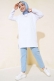 Uzun Kol Basic Tunik Beyaz AY7254