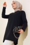 Uzun Kol Basic Tunik Siyah AY7254
