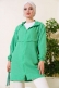 Araboy Kapşonlu Keten Kap Benetton AY7526