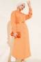 Kemerli Uzun Tunik Oranj AY7816