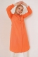 Uzun Model Klasik Yaka Oranj Tunik AY6976