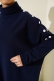 Düğme Detaylı Püsküllü Tunik Lacivert AY6424