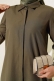 Uzun Model Klasik Yaka Tunik Haki AY6976